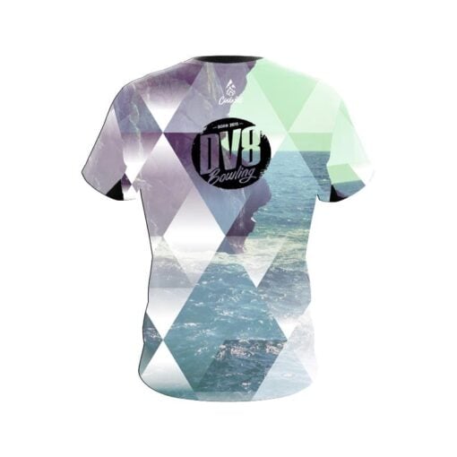 DV8 Geometric Ocean CoolWick Bowling Jersey - Image 2