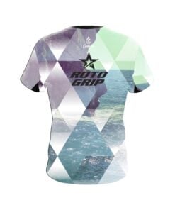 Alternative view of Roto Grip Geometric Ocean CoolWick Bowling Jersey