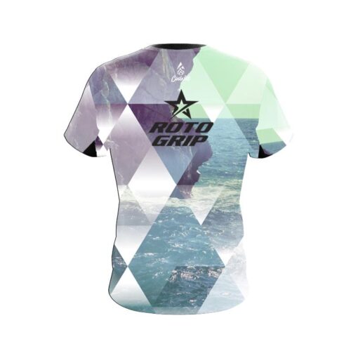 Roto Grip Geometric Ocean CoolWick Bowling Jersey - Image 2