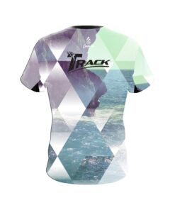 Alternative view of Track Geometric Ocean CoolWick Bowling Jersey