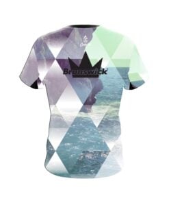 Alternative view of Brunswick Geometric Ocean CoolWick Bowling Jersey