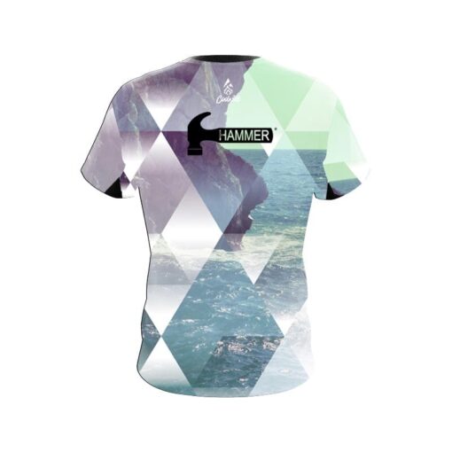 Hammer Geometric Ocean CoolWick Bowling Jersey - Image 2