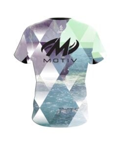Alternative view of Motiv Geometric Ocean CoolWick Bowling Jersey