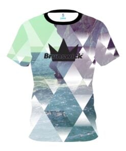 Brunswick Geometric Ocean CoolWick Bowling Jersey