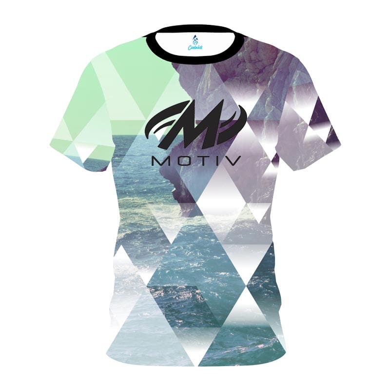 Motiv Geometric Ocean CoolWick Bowling Jersey