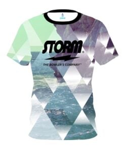 Storm Geometric Ocean CoolWick Bowling Jersey