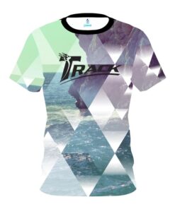 Track Geometric Ocean CoolWick Bowling Jersey
