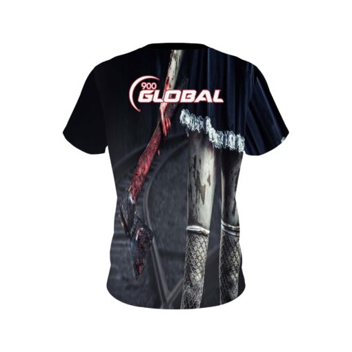 900 Global Halloween Axe Coolwick Bowling Jersey - Image 2