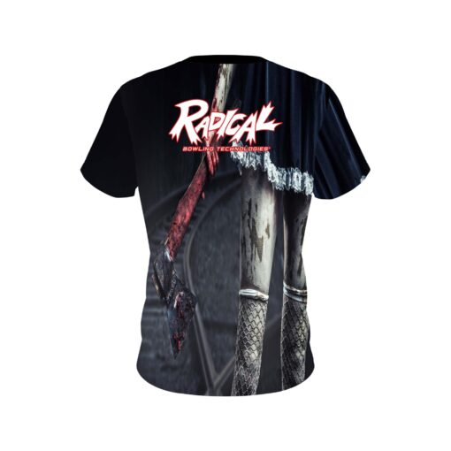 Radical Halloween Axe Coolwick Bowling Jersey - Image 2