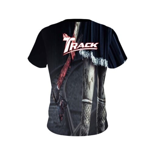 Track Halloween Axe Coolwick Bowling Jersey - Image 2