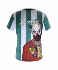 Alternative view of Hammer Halloween Creepy Clown Coolwick Bowling Jersey