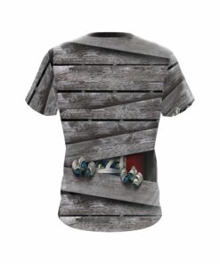 Alternative view of Plain Halloween Peek A Boo Monster Coolwick Bowling Jersey