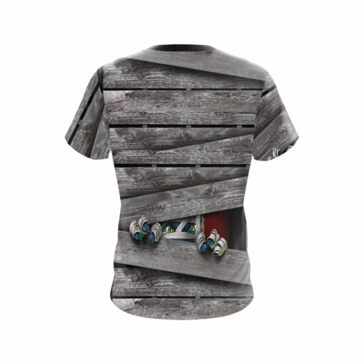 Plain Halloween Peek A Boo Monster Coolwick Bowling Jersey - Image 2