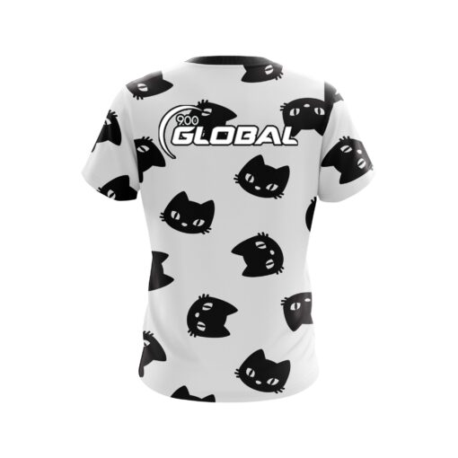 900 Global Halloween Black Cats Coolwick Bowling Jersey - Image 2