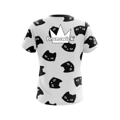 Brunswick Halloween Black Cats Coolwick Bowling Jersey - Image 2
