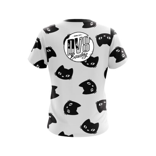DV8 Halloween Black Cats Coolwick Bowling Jersey - Image 2