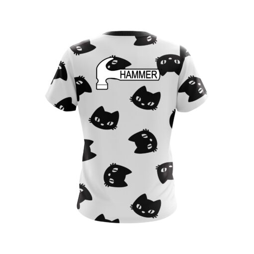 Hammer Halloween Black Cats Coolwick Bowling Jersey - Image 2