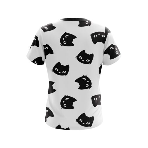 Plain Halloween Black Cats Coolwick Bowling Jersey - Image 2