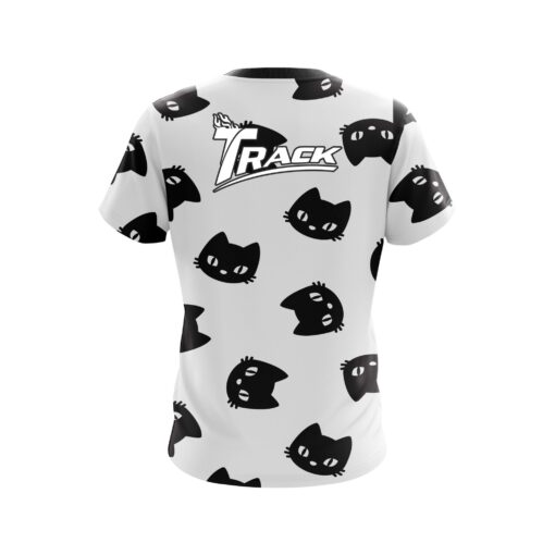 Track Halloween Black Cats Coolwick Bowling Jersey - Image 2