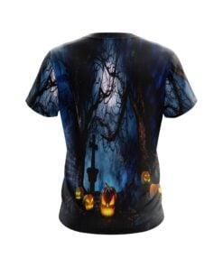 Alternative view of Plain Halloween Pumpkin Alley Coolwick Bowling Jersey