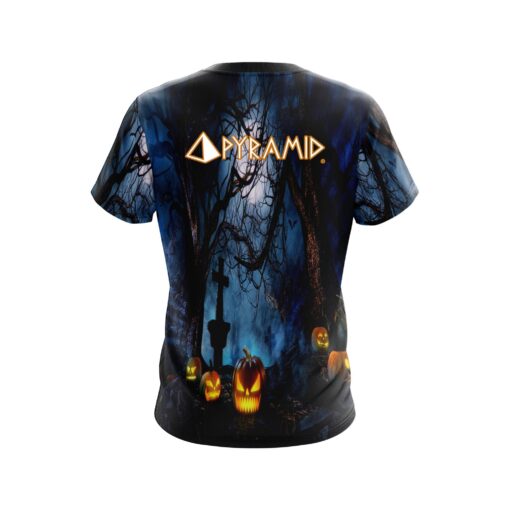 Pyramid Halloween Pumpkin Alley Coolwick Bowling Jersey - Image 2