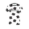 900 Global Halloween Black Cats Coolwick Bowling Jersey