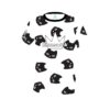 Brunswick Halloween Black Cats Coolwick Bowling Jersey