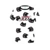 Columbia 300 Halloween Black Cats Coolwick Bowling Jersey