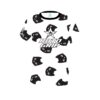Roto Grip Halloween Black Cats Coolwick Bowling Jersey