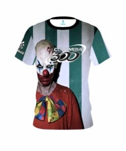 Columbia 300 Halloween Creepy Clown Coolwick Bowling Jersey