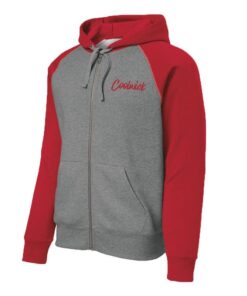 Men's Red Coolwick Raglan Full Zip Fleece Jacket
