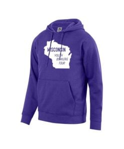 Coolwick Wisconsin YBT Purple Bowling Hoodie