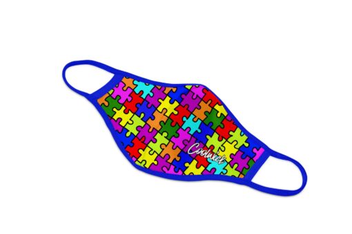 Coolwick Autism Awareness Dye Sublimated Mask - Image 2