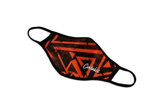 Coolwick Caution Graffiti Dye Sublimated Mask - Image 2