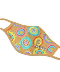 Alternative view of Coolwick Coral Sky Dye Sublimated Mask