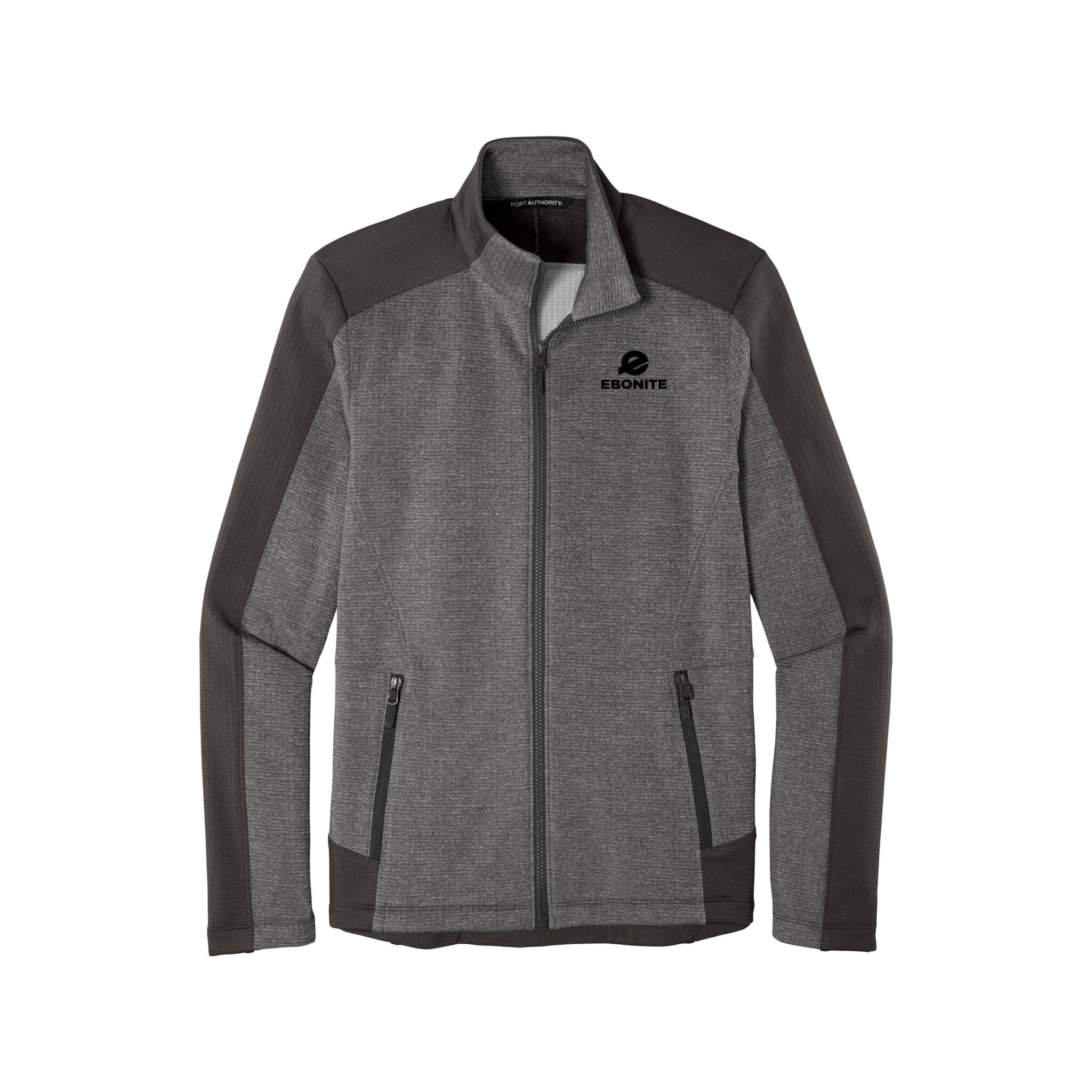 Ebonite Mens Coolwick Grid Fleece Full Zip Jacket