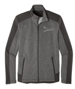Track Mens Coolwick Grid Fleece Full Zip Jacket