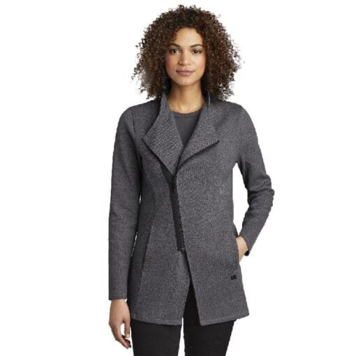 Track OGIO Womens Asymmetrical Coolwick Zip Jacket - Image 2