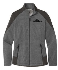 Brunswick Womens Grid Fleece Full Zip Jacket