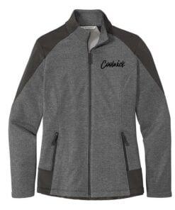 Signature Coolwick Womens Grid Fleece Full Zip Jacket