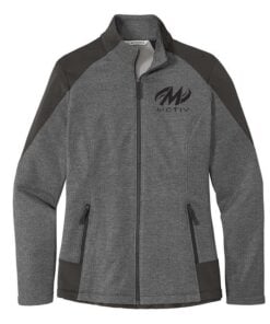 Motiv Womens Coolwick Grid Fleece Full Zip Jacket