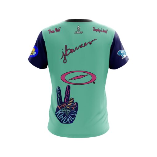 Josie Barnes Peace and Love Replica CoolWick Bowling Jersey - Image 2