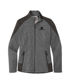 Ebonite Womens Coolwick Grid Fleece Full Zip Jacket