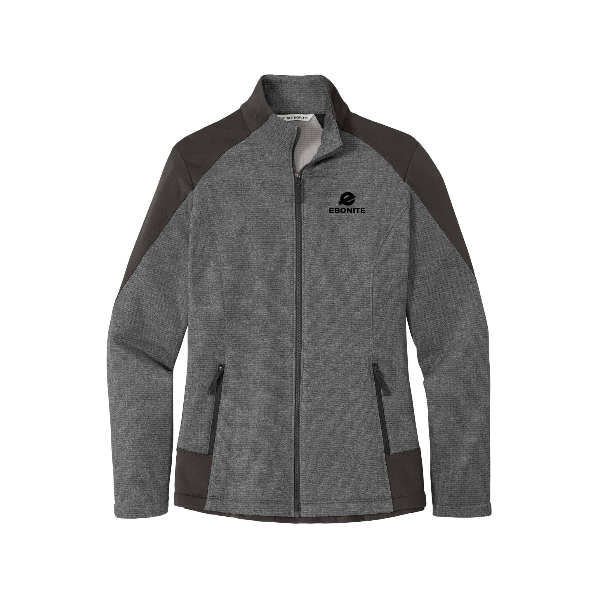 Ebonite Womens Coolwick Grid Fleece Full Zip Jacket