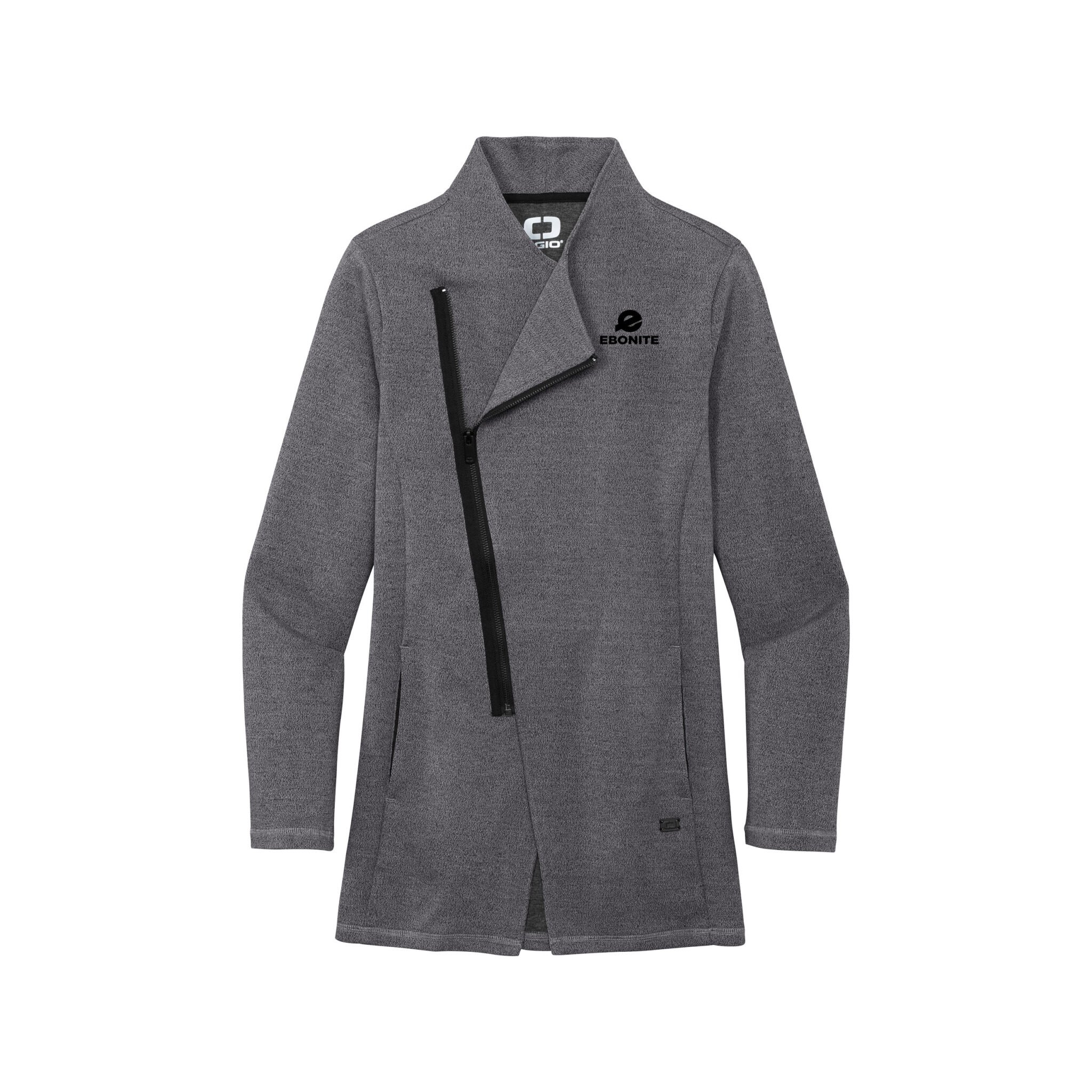 Ebonite OGIO Womens Asymmetrical Coolwick Zip Jacket