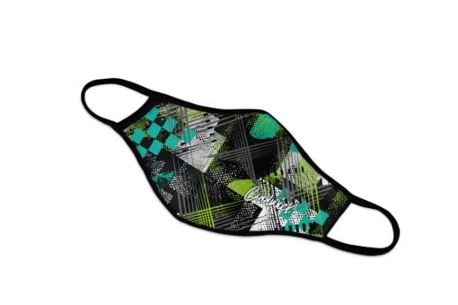 Coolwick Lime Cowabunga Dye Sublimated Mask - Image 2
