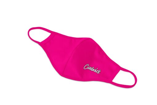 Coolwick Pink Dye Sublimated Mask - Image 2