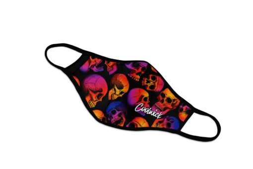 Coolwick Rainbow Skulls Dye Sublimated Mask - Image 2