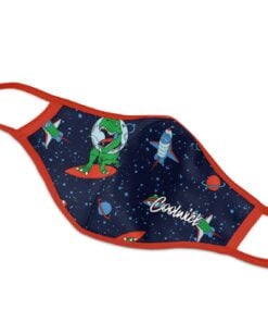Alternative view of Space Dinosaur Dye Sublimated Masks