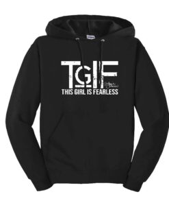 Stefanie Johnson TGIF This Girl Is Fearless Black Unisex Hoodie